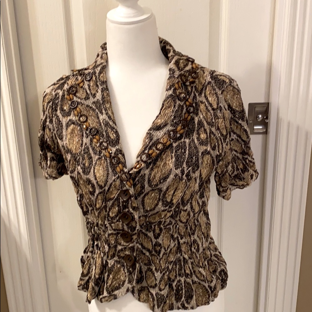 Alberto Makali animal print too